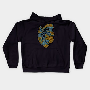 Mt Ruapehu (no text) Kids Hoodie